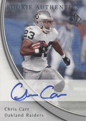 2005 SP Authentic Chris Carr #254