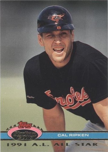 1991 Topps Stadium Club Cal Ripken Jr. Baseball Card #154