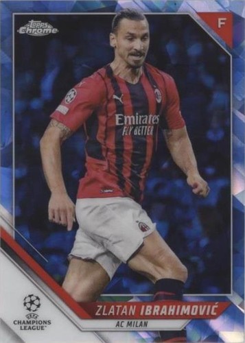 2021-22 Topps Chrome UCL Sapphire Edition Zlatan Ibrahimovic #116
