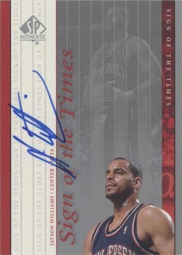 1999-00 SP Authentic - Jayson Williams #JY