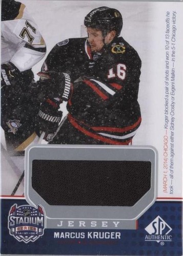 2014-15 SP Game Used - Marcus Kruger #SS-MK