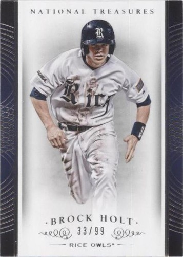 2015 Panini National Treasures College - Brock Holt #19