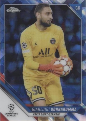 2021-22 Topps Chrome UCL Sapphire Edition Gianluigi Donnarumma #18