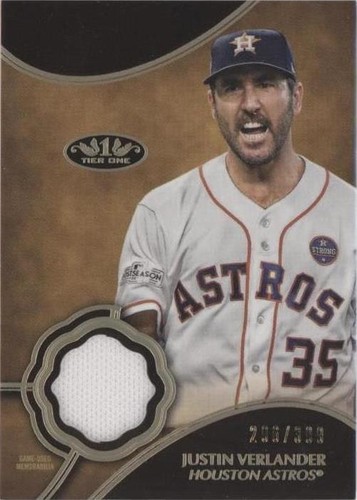 2019 Topps Tier One - Justin Verlander #T1R-JVE