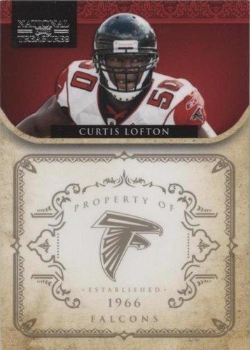 2011 Playoff National Treasures Curtis Lofton #5
