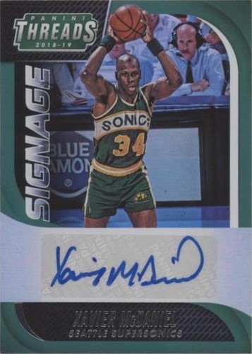 2018-19 Panini Threads - Xavier McDaniel #13