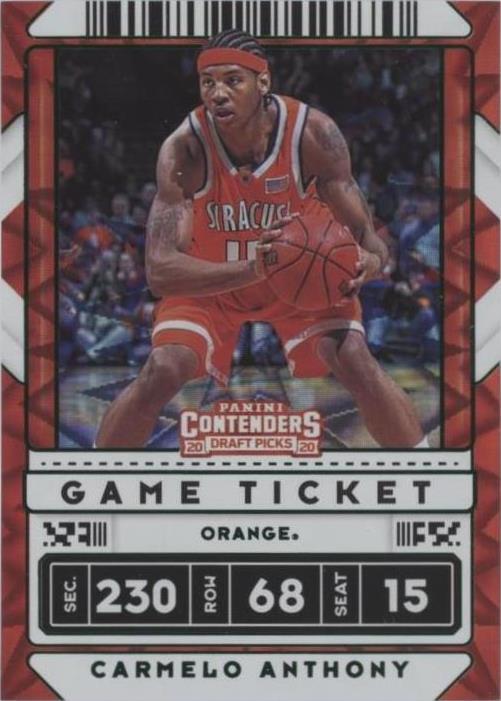Selecciones del draft Panini Contenders 2020-21 - Carmelo Anthony #42