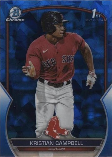 2023 Bowman Chrome Kristian Campbell 1st Bowman RC REFRACTOR BDC 