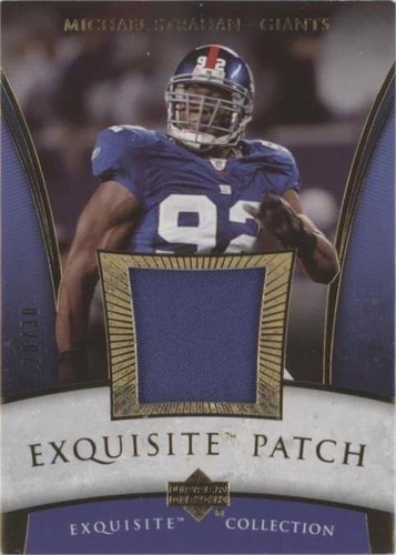 2006 Upper Deck Exquisite Collection Michael Strahan #EP-MS