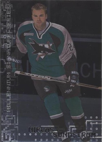 1999-00 In the Game Be A Player Millennium Signature Series - Niklas Sundstrom #212