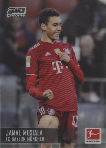2020-21 Topps Finest Bundesliga Green Wave 48/99 Jamal Musiala RC