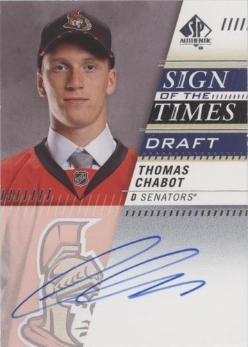 2019-20 SP Authentic - Thomas Chabot #SOTTD-TC