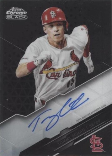 2020 Topps Chrome Orange Wave Refractor /25 Tommy Edman #94