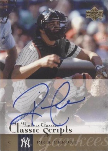 2004 Upper Deck Yankees Classics - Rick Cerone #AU-54