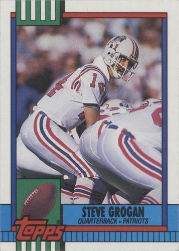 1990 Topps Steve Grogan #418