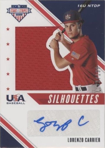 2020 Panini USA Baseball Stars & Stripes - Lorenzo Carrier #USJ-LC