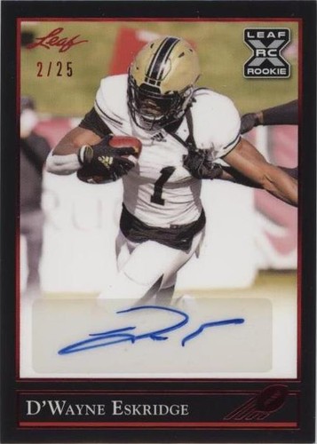 2021 Leaf Memories D'Wayne Eskridge #BG-DWE