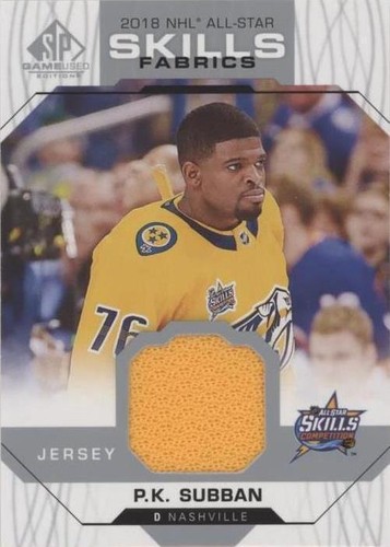 2018-19 Upper Deck SP Game Used - P. K. Subban #AS-PS