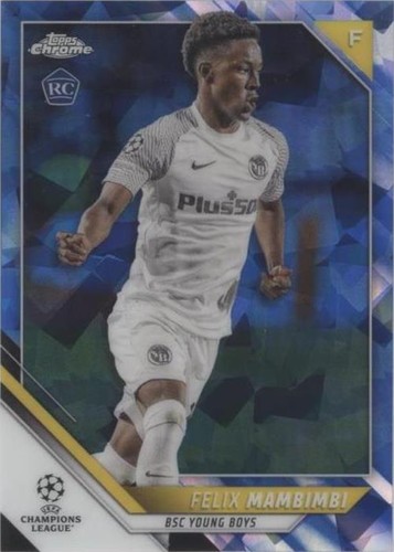 2021-22 Topps Chrome UCL Sapphire Edition Felix Mambimbi #104