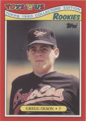 1990 Topps Toys R Us Rookies - Gregg Olson #21