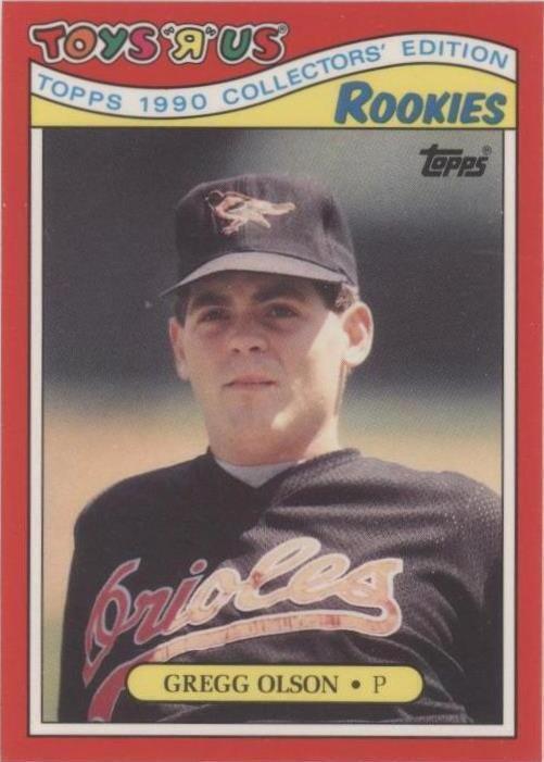 1990 Topps Toys R Us Rookies - Gregg Olson #21