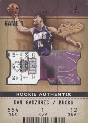 2002-03 Fleer Authentix - Dan Gadzuric #128