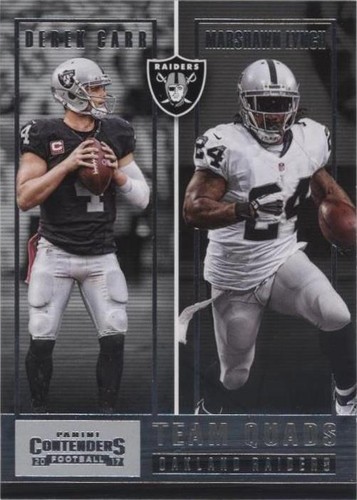 2017 Panini Contenders Amari Cooper Derek Carr Khalil Mack #TQ-7