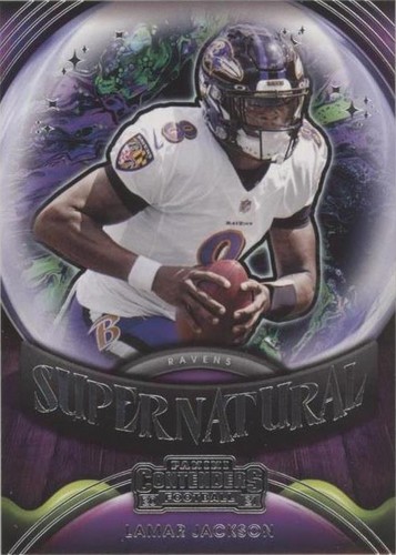 2021 Contenders Optic Lamar Jackson Lottery Ticket Silver