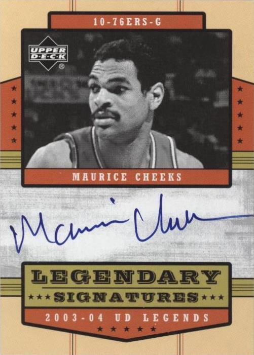 2003-04 Upper Deck UD Legends - Maurice Cheeks #LS-MO