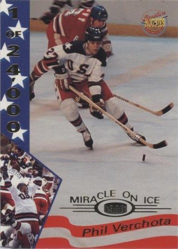 1995 Signature Rookies Miracle on Ice 1980 - Phil Verchota #38