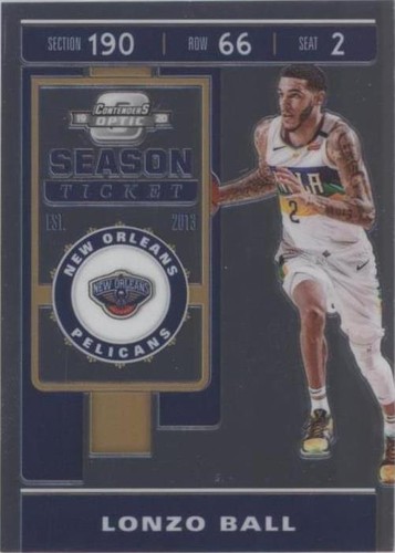 2019-20 Panini Contenders Optic - Lonzo Ball #69