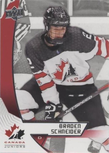 2019 Upper Deck Team Canada Juniors - Braden Schneider #76