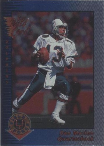 ダン・マリーノ マイアミ・ドルフィンズ カード 1992 Dan Marino Wild Card Field Force #19 5 Stripe PSA 7 NM