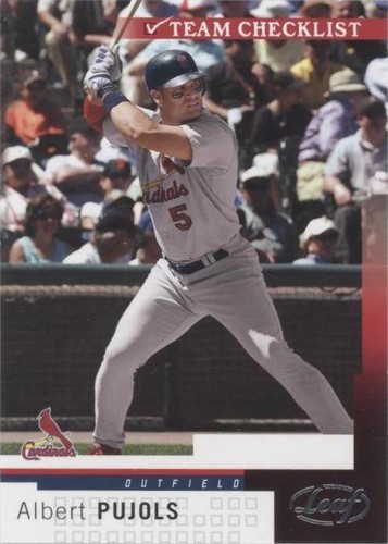 2004 Leaf - Albert Pujols #299