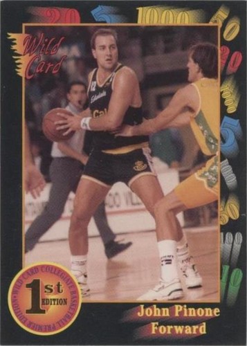 1992 Wild Card Collegiate - John Pinone #60