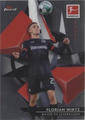 2020 Topps Chrome Bundesliga Florian Wirtz Green Wave