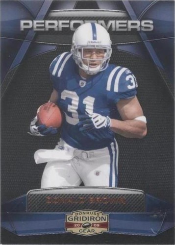 2009 Donruss Gridiron Gear Donald Brown #20