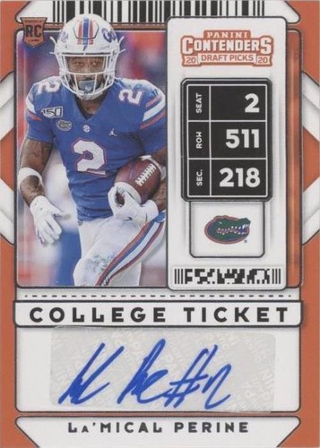 2020 Panini Contenders Draft Picks La'mical Perine #129