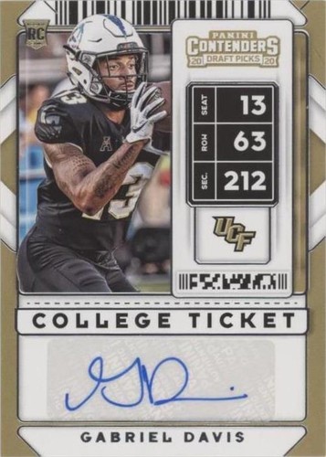 2020 Panini Contenders Draft Picks Gabriel Davis #283