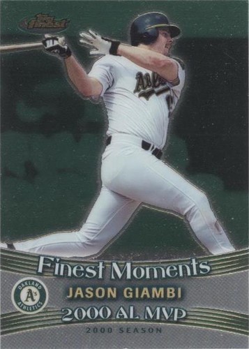 2001 Topps Finest - Jason Giambi #FM15