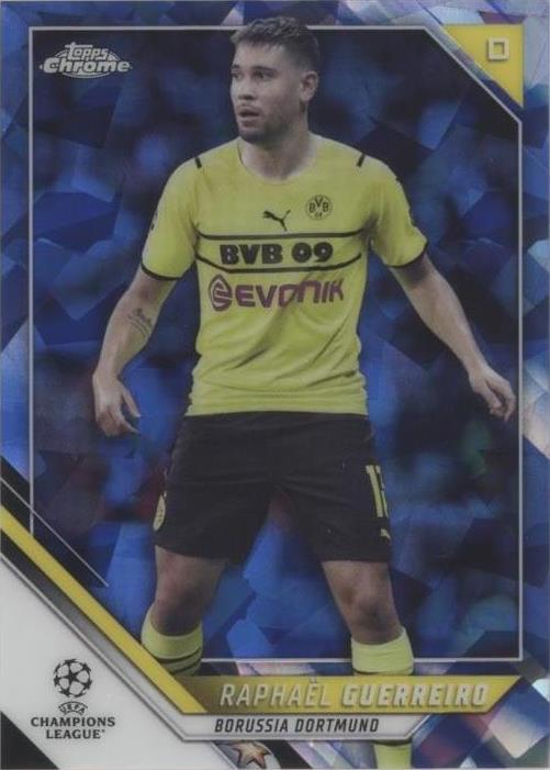 2021-22 Topps Chrome UCL Sapphire Edition Raphael Guerreiro #178
