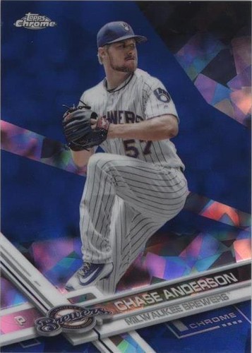 2017 Topps Chrome Sapphire Edition - Chase Anderson #376