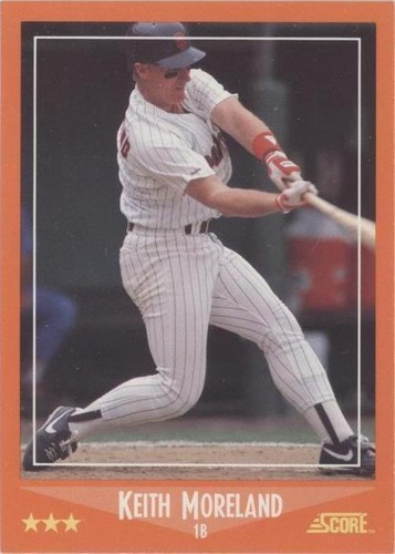 1988 Score Rookies & Traded - Keith Moreland #9T