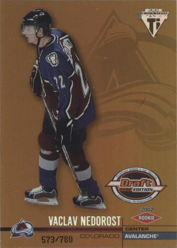 2001-02 Pacific Private Stock Titanium Draft Edition - Vaclav Nedorost #116