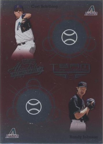 2002 Playoff Absolute Memorabilia - Curt Schilling Randy Johnson #TT-2