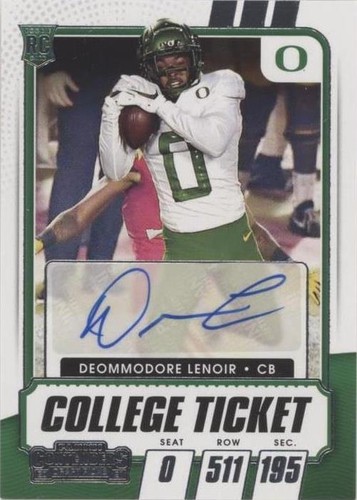 2021 Panini Contenders Draft Picks Deommo Lenoir #303
