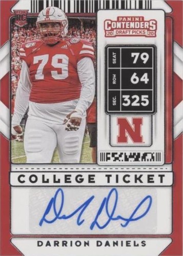 2020 Panini Contenders Draft Picks Darrion Daniels #305