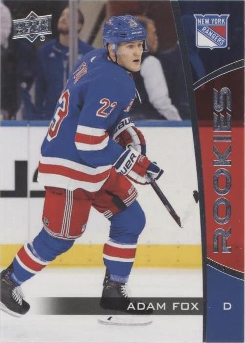 2019-20 Upper Deck Rookie Box Set - Adam Fox #9
