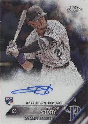 2016 TOPPS CHROME RC AUTOS #RA-TS TREVOR STORY ROOKIE RC