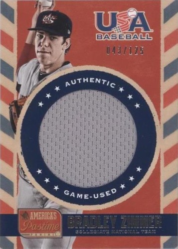 2013 Panini America's Pastime - Bradley Zimmer #US-BZ